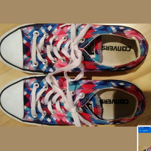 Womens Plaid/Patterned Converse - Picture 3 of 5